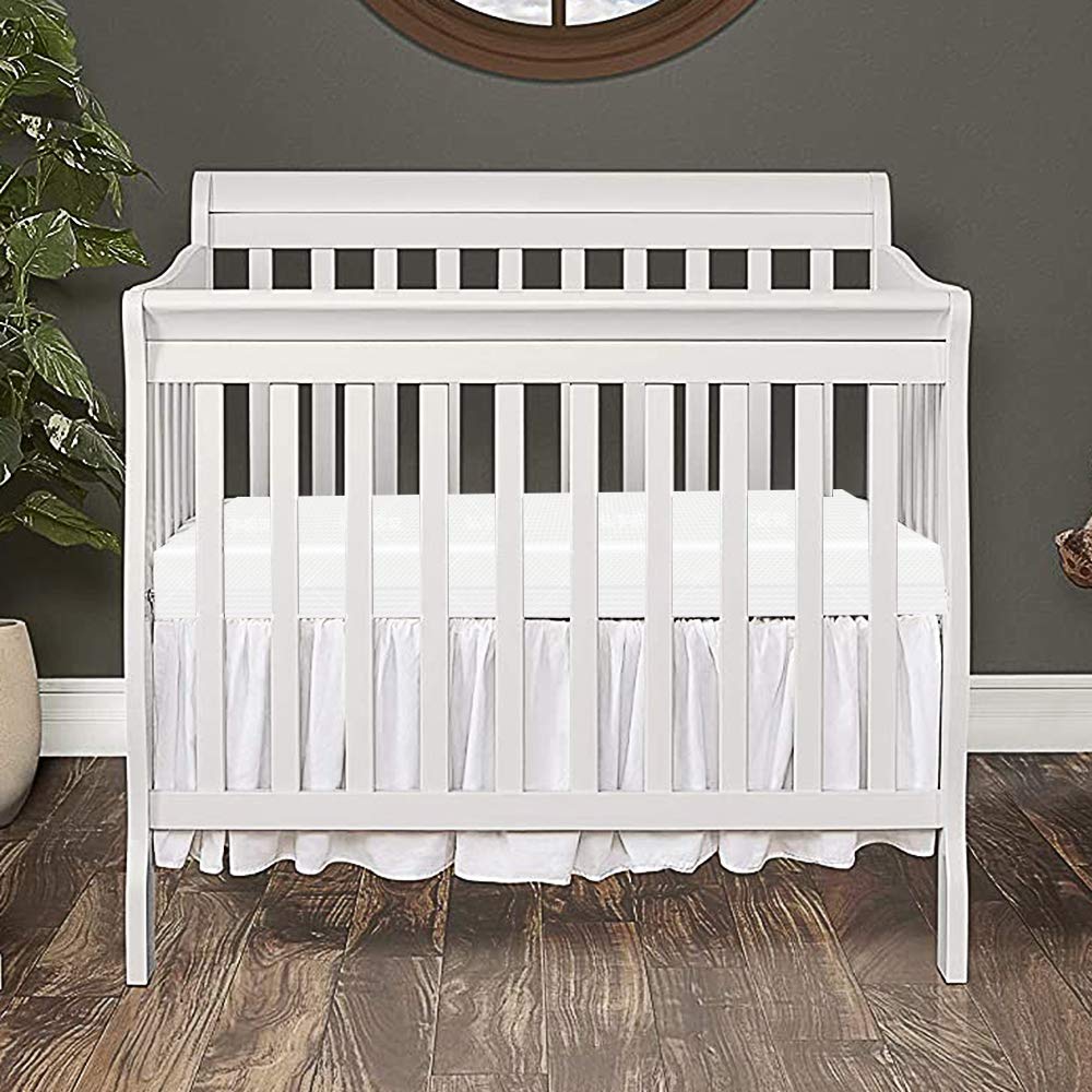 Baby Crib Mattress, Toddler Bed Mattress for Infant Newborn Kids, Breathable Premium Dual Sided Comfort Memory Foam Toddler Bed Mattress with Removeable Cover, White : Baby
