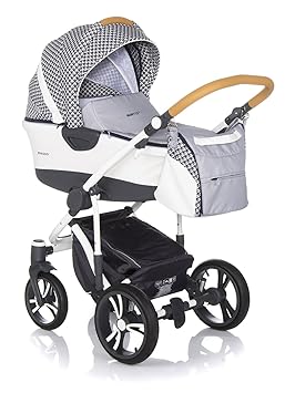 Bebetto Bresso Modernes Travelsystem Kinderwagen Babywagen Buggy Kinderwagen System + Wickeltasche + Regenschutz + Insektensc