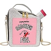 KUANG! Women's Fashion Sequin Crossbody Bag - Fun Gasoline Handbag Shoulder Bag for Women