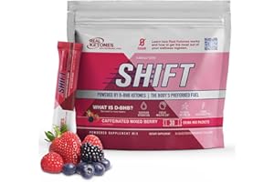 Real Ketones BHB Exogenous Ketones Drink Mix Packets Keto Electrolytes Powder Packets No Sugar with 4 Main Fasting Electrolytes Plus Hydrating Patented Keto BHB - 30 Count Mixed Berry Caffeine
