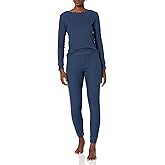 Amazon Essentials Women's Waffle Slim Fit Pajama Set, 2 Piece Long Sleeve