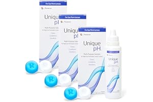 Menicon Unique pH Multi-Purpose Solution with RGP Lens Case, 4 Fl Oz (Pack of 3)