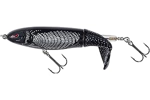 Calissa Offshore Tackle The Original Plopping Minnow 90mm 110mm 130mm - Fishing Lure for Bass Floating Whopper Rotating Topwater Crankbait Popper Lure Swimbait Plopper