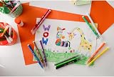 BIC Kids Couleur Felt Tip Pens 18 Colour Set Cardboard Wallet Washable view 2