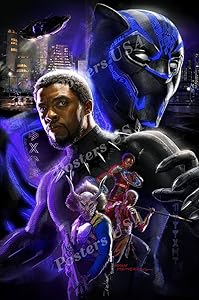PremiumPrints - Marvel Black Panther Movie Poster Glossy Finish Made in USA - FIL606 (24