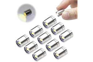ZIGUYBA 10 pcs Mini Electric Lights,Mini led Lights for Dollhouse, Mini Lights for Hand Craft,Battery Included,Mini Lights for DIY Miniature Lights for Toy Brick Building Blocks- 10 Pack (Warm Light)