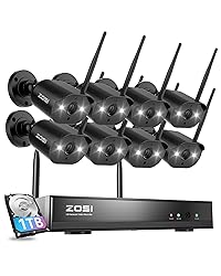 ZOSI Wireless Home Security Camera System, 2K