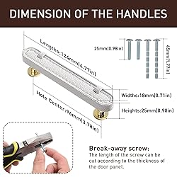 CcHhyyt 2 Pack Leather Cabinet Handle Pulls