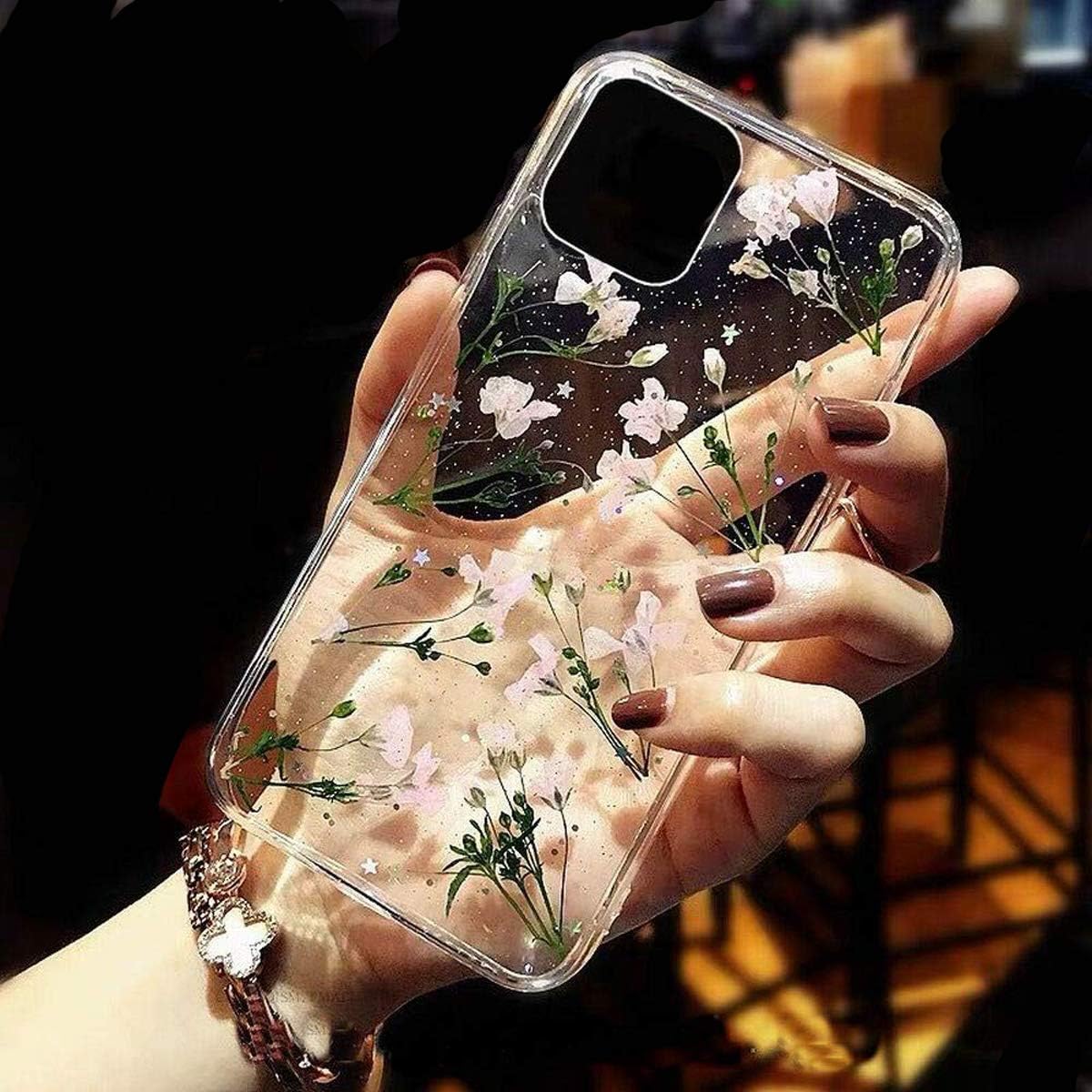 Feibili iPhone 11 Flower Case, Soft Clear Flexible Amazon.co.uk