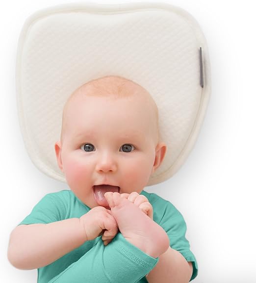 Amazon Com Cherish Baby Care Flat Head Baby Pillow With 2 White