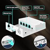 YuanLey 4 Port Outdoor PoE Extender 1-3 Out IEEE 802.3af/at IP66 Waterproof view 4