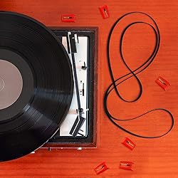 5 Pieces Turntable Belt with 5 Pieces Record Player