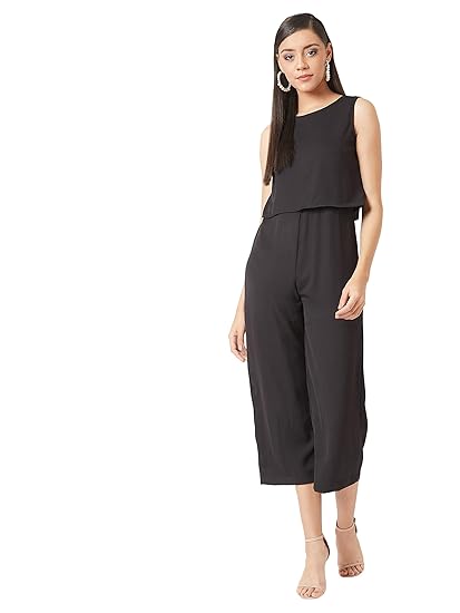 black layered jumpsuit