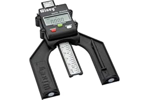 Wixey Mini Digital Height Gauge – Durable Easy-Read Digital Depth Gauge – Precise Accurate Height Measurement Tool for Router & Table Saw – Compact Measuring Tools for Woodworking Projects