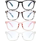 MIGSIR Blue Light Blocking Glasses for Computer Gaming, Fashion Fake Helps Reduce Screen Fatigue Eyeglasses for Women Men