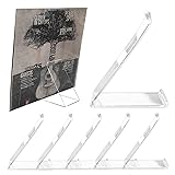 AAiphuwew 6 Pack Vinyl Record Stand Display, Clear