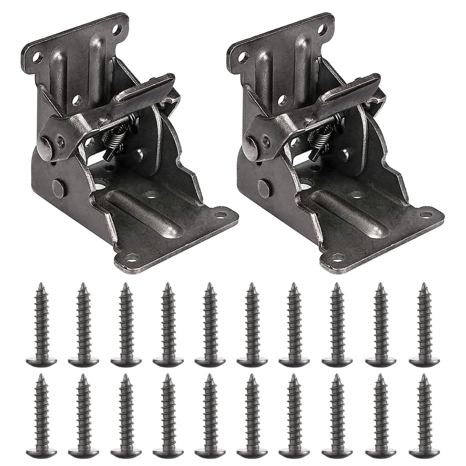 Folding Folding Table Leg Extension Locking Folding Table Legs Extension Table Leg Hinge for Table Legs, Hinge, Galvanised Steel, Folding Stand with Screws 2 Pieces