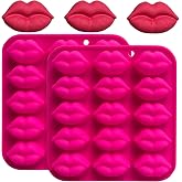 2PCS Lip Chocolate Mold, Lip Silicone Mold 30 Cavity Candy Mold, Purple