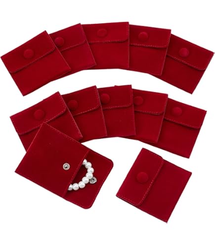 20 Pack Velvet Drawstring Bags - Small Jewelry Gift Pouches For Wedding Party Favors