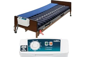 PROHEAL Low Air Loss Alternating Pressure Mattress - Cell On Cell Base - Pressure Mattress for Bed Sores with Silent Air Pump - Hospital Bed for Stages I-III - 36” x 80” x 8”