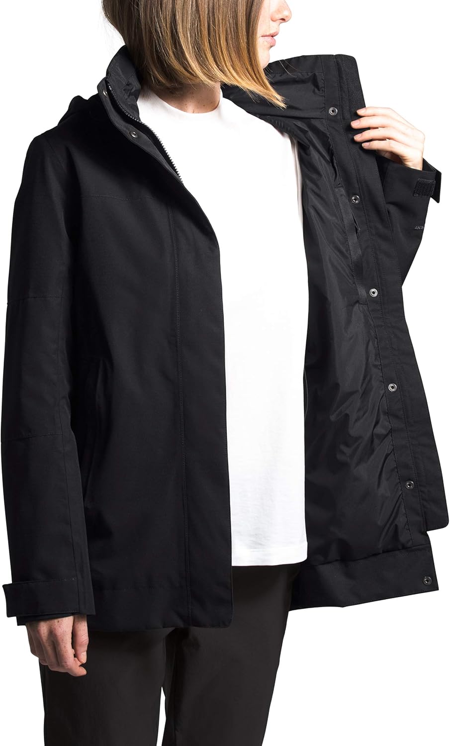 The North Face Women's Westoak Hooded Waterproof City Trench Coat: Clothing