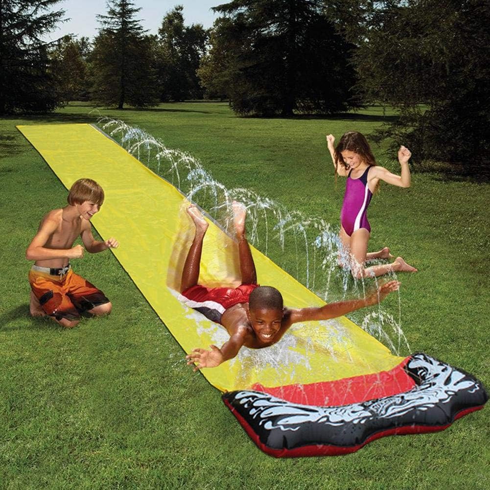 tomation Water Slide Mat, 4.8M Backyard waterslide Watersports Waterslide for Kids Garden Play polite