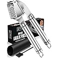 ORBLUE Garlic Press Stainless Steel - Premium Professional Grade Garlic Mincer, Crusher & Peeler Set - Easy Clean, Dishwasher