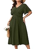 RWJ Women's Plus Size Maxi Dress V Neck Short