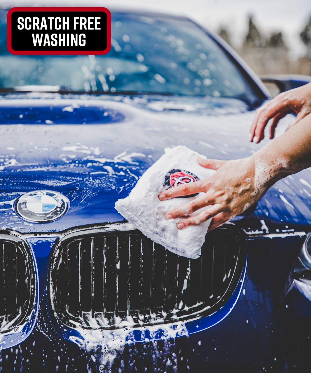 Foam Cannon or Wash Bucket 2 Pack Super Soft Microfiber Wrapped