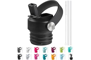 RRegeny Straw Lid fits Hydro Flask Standard Mouth, 21 24 oz, Sports Flex Cap Water Bottle Accessories Replacement Top