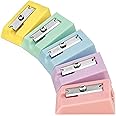 Ashton and Wright Single Hole Sharpener | Pack of 5 Pencil Sharpeners | Ideal for School, Office, Work Stationery | Pastel Set, AW-P-PS-5