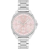 Coach Kitt Women's Quartz Multifunction Watch, Stainless Steel Bracelet, Water-Resistant to 3ATM, Chic and Versatile Timepiece - Gift for Her, 34mm