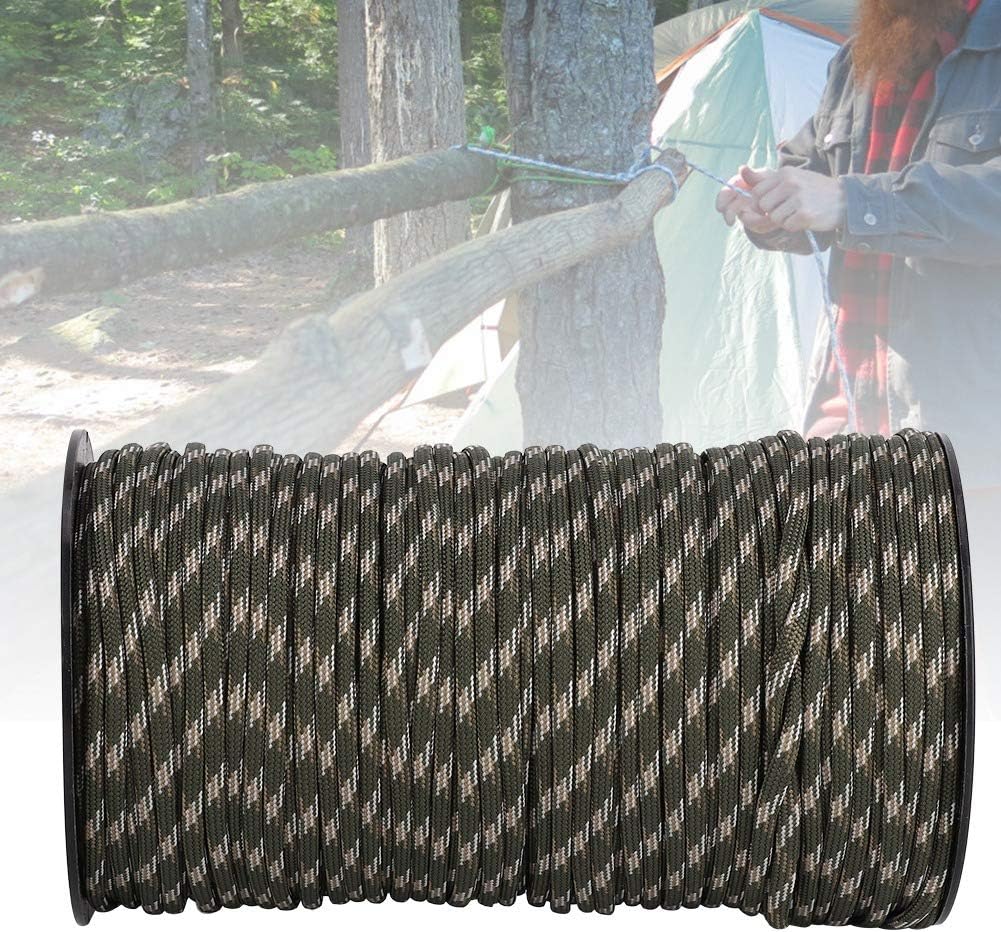 Bnineteenteam Climbing Rope Home Fire Emergency Escape Rope Multifunctional Cord Safety Rope for Hiking Caving Camping Engineering Protection(Forest Camouflage) : Sports & Outdoors
