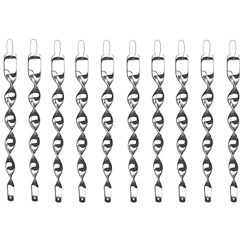 Vogelschreck zur Vogelabwehr [10er Set] Reflektierende Windspirale in Silber - Ideal als Deko - Abwehr von Vögeln im Haus & G