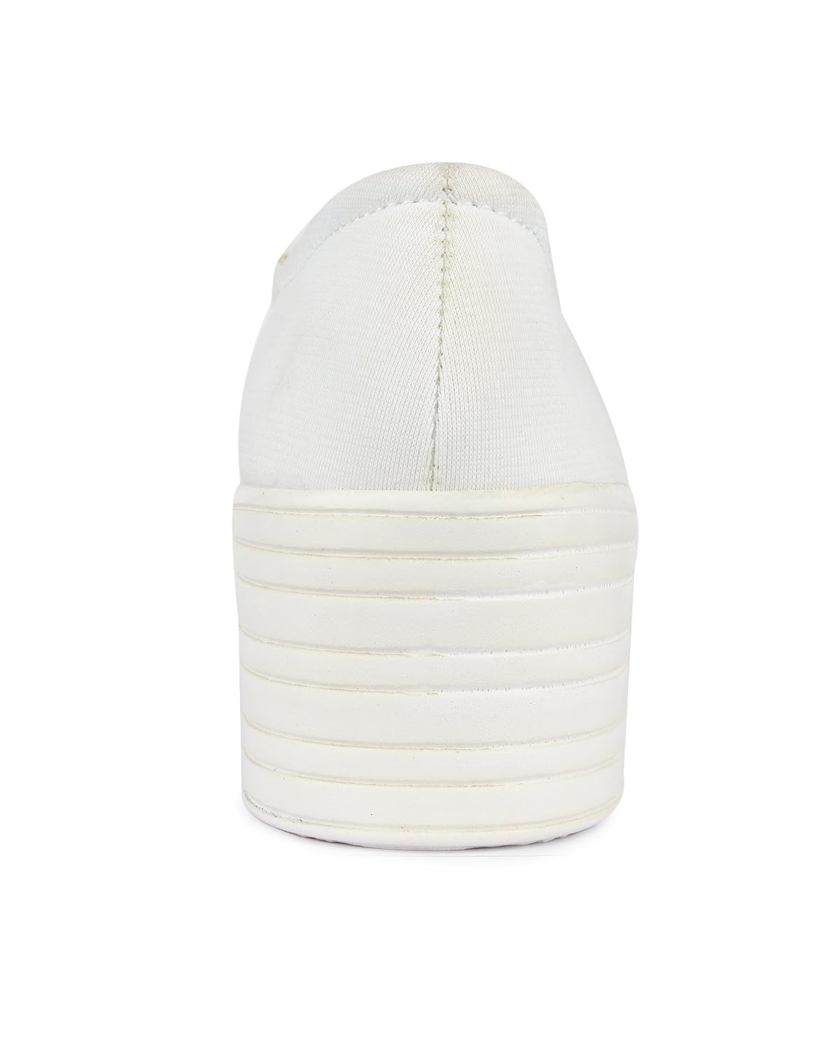 zapatoz womens fabric white color casual shoe