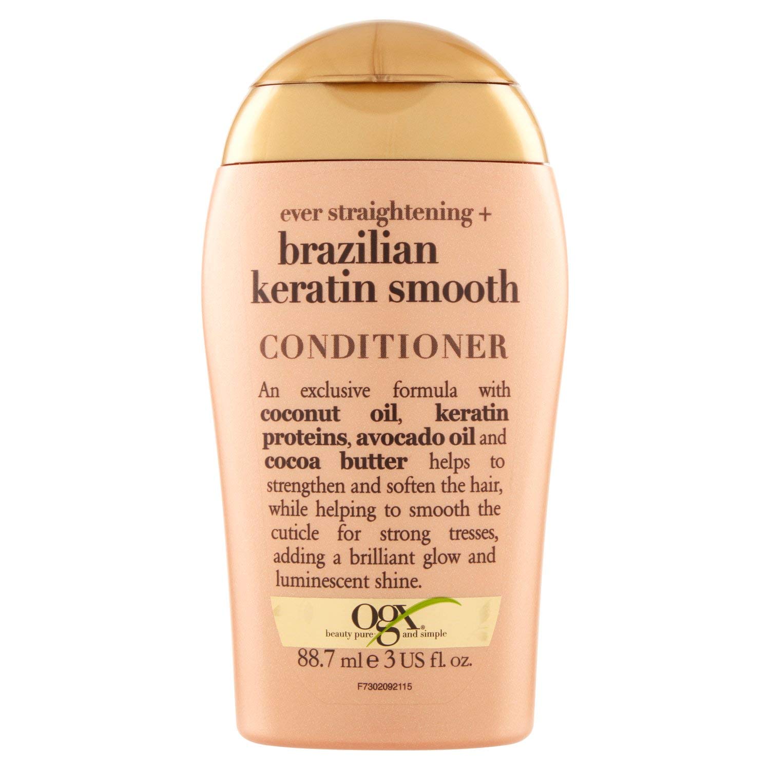 OGX Ever Straightening + Brazilian Keratin Smooth Travel Size Conditioner 88.7 ml