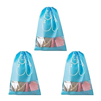 BlushBees Shoes Cover Bag for Storage and Traveling - Pack of 3