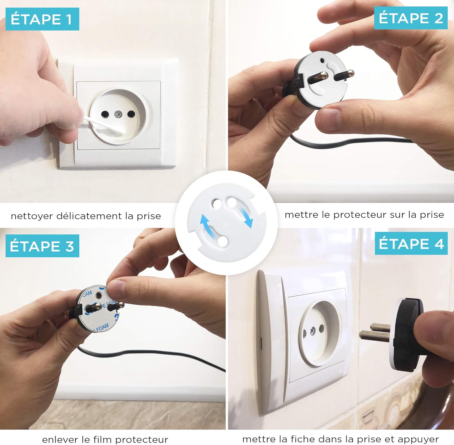 Cache Prise Bebe Francais Protection Prises Bebe Caches Prises Electrique Securite Enfant Mecanisme Tournant Caches Prises Bebe Et Puericulture Dwteam In