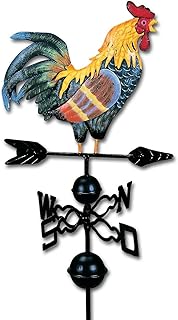 Wetterhahn - Windspiel Hahn auf Windrad