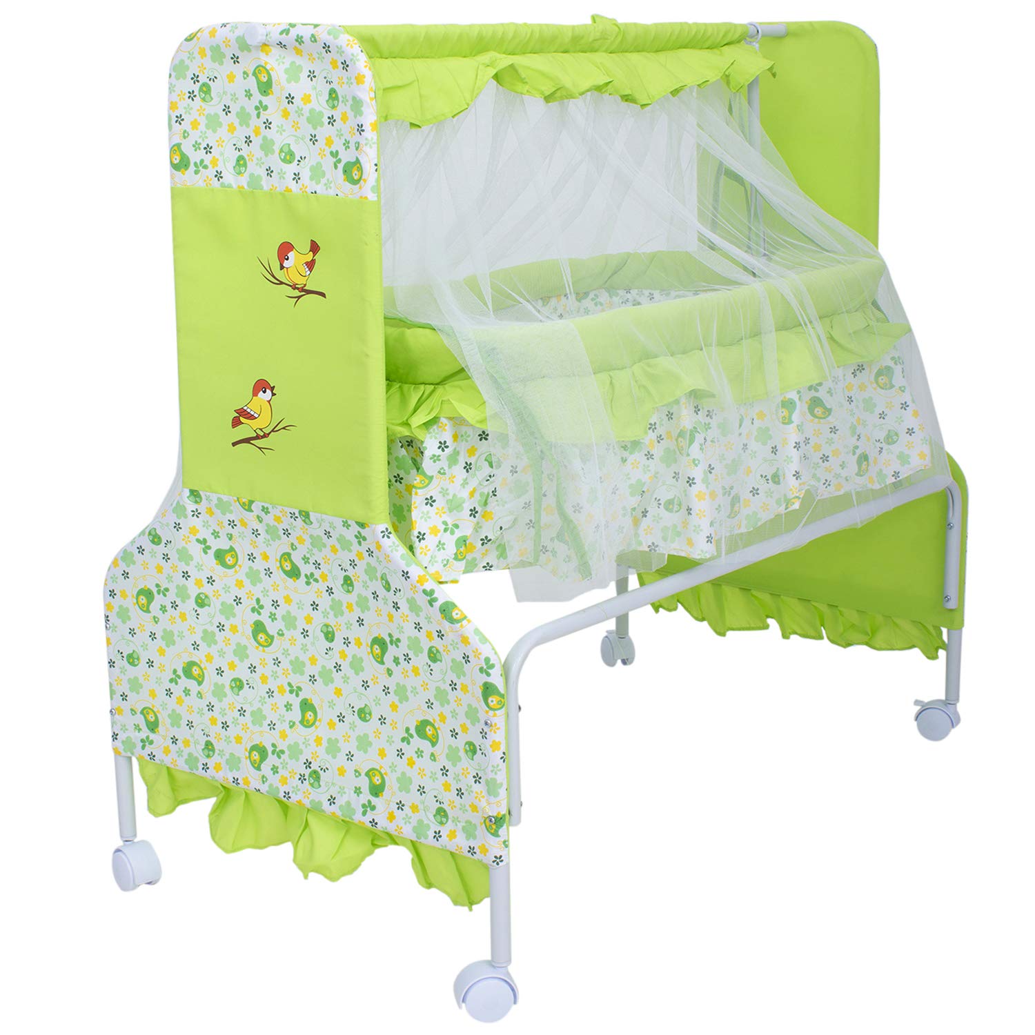 green bassinet