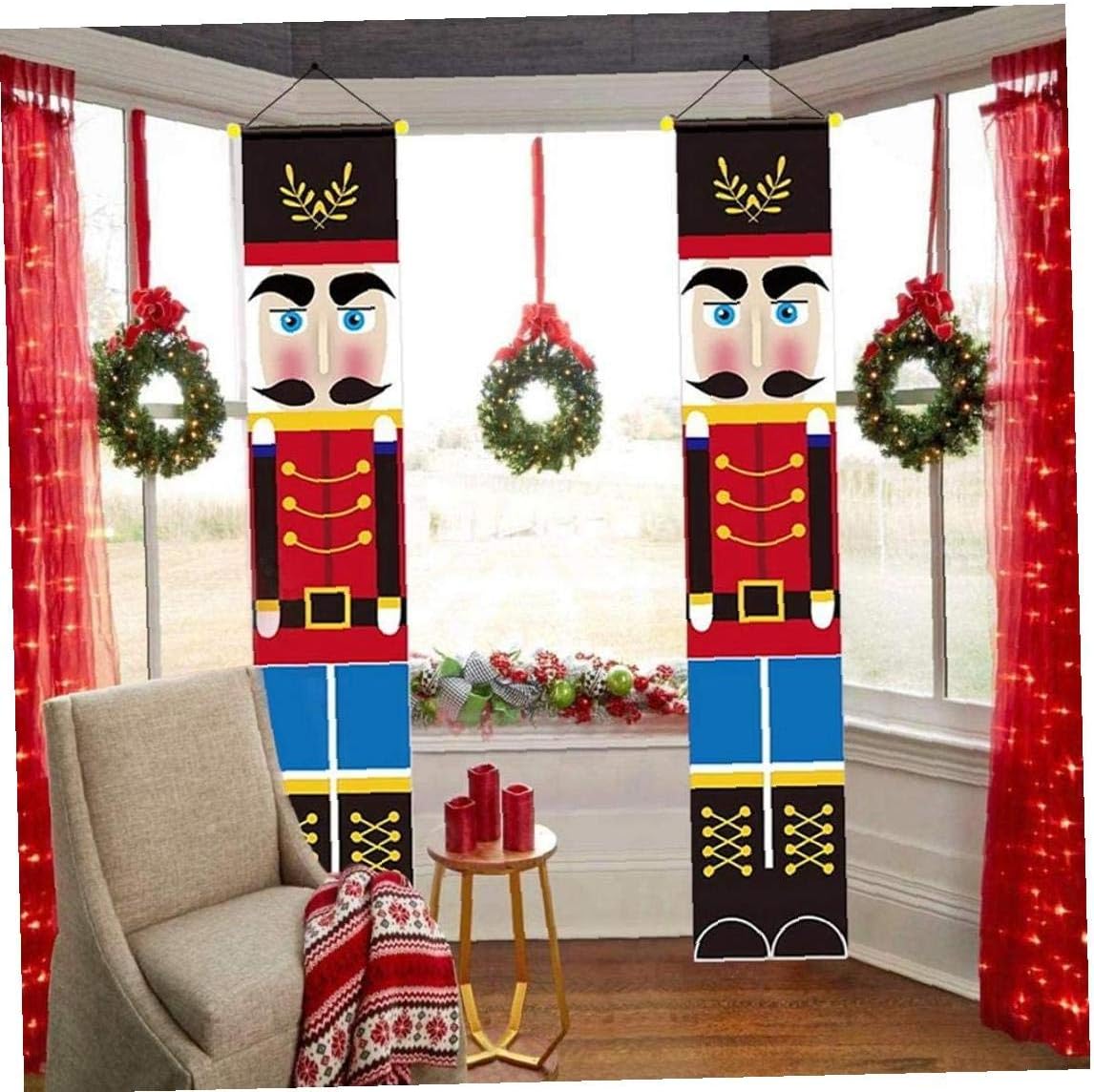 Decoración del hogar YZLSM Banner Cascanueces Soldado Modelo De Navidad