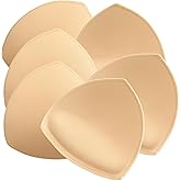 Xyembu 3 Pairs Bra Pads Inserts Push up,Removable Sports Breast Enhancers Inserts Enhancers for Dresses Swimsuits Bikini