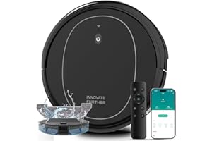 AZQQ Robot Vacuum and Mop Combo, 3 in 1 Robotic Vacuums Cleaner with 4000Pa Suction, WiFi/App/Alexa, Central Brush & Scheduled & Self-Charging, Slim Vacuum Robot Cleaner for Pet Hair, Hard Floor, Carpet