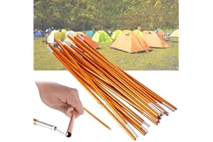 Estink Pole Tent Accessories, 2pcs Outdoor Backpacking Aluminium Alloy Tent Pole Support Replacement Accessory for Hiking She