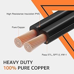 SUNVIE 100FT 14 Gauge Low Voltage Wire 14/2 Low