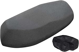 YOUNICE Universal Motorcycle Seat Cover Waterproof Breathable 3D Mesh Cushion Cover Protector Rainproof Motorbike Seat Pad Cover for Outdoor (Breathable, L(80 * 53CM/31.5 * 20.87IN))