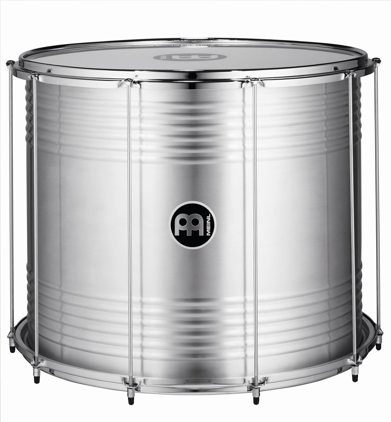Meinl Percussion Bahia Aluminum Surdo - Very large Samba Drum - 22-inch Diameter - 18-inch Height - Aluminum, Silver (SUB22)