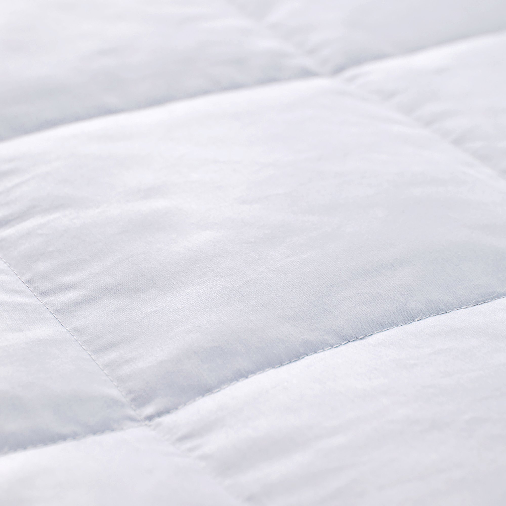puredown Lightweight Natural White Down Blanket for Bedding Satin Weave