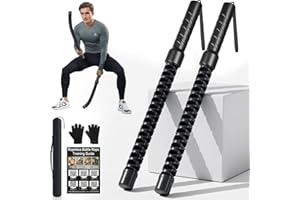 Weighted Ropeless Battle Ropes, Heavy Duty Portable Cordless Battle Ropess for HIIT Workouts, Cardio & Muscle Training, Low-I