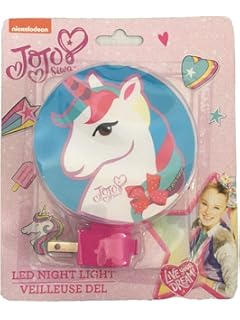 jojo siwa unicorn night light girls room decor accessory